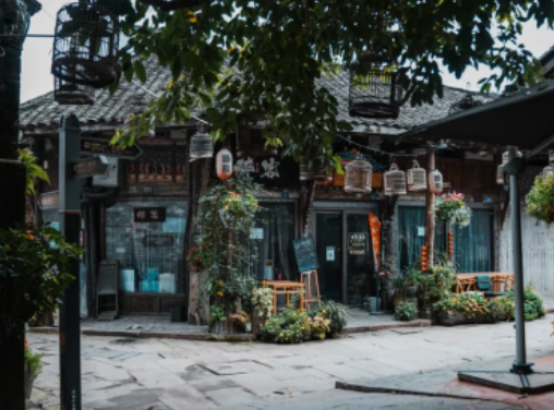 安仁古镇的街头巷尾